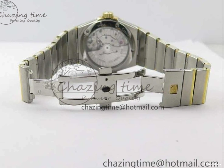 0303 Constellation 38mm SS YG VSF 1:1 Best Edition White Textured Dial on SS YG Bracelet A8500 Super Clone Upgraded 7922